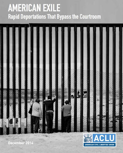 The cover of the American Exile publication by the ACLU.