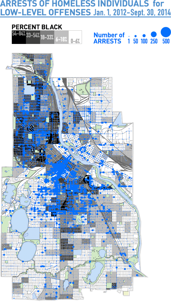 Homeless Arrests Map