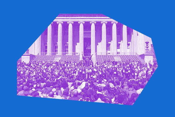 Image representing students protesting