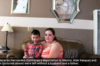 After Gerardo Hernandez-Contreras’s deportation to Mexico, Aide Vasquez and her