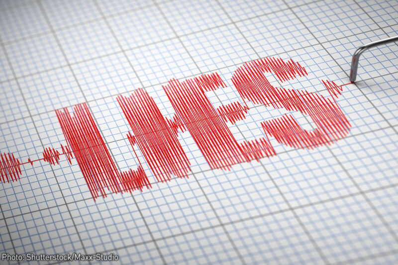 "Lies" on a lie detector machine