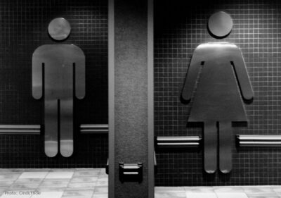 Male female bathroom signs