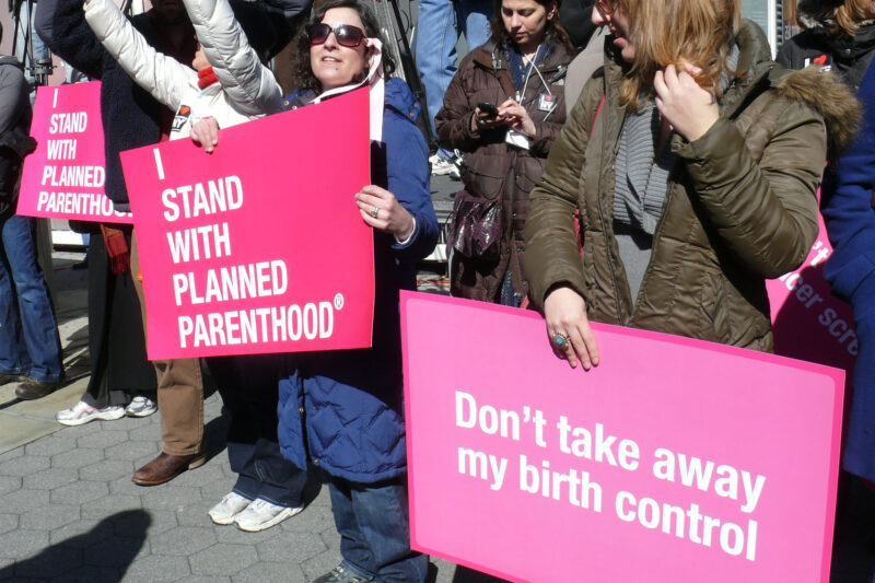 Protesters Stand with Planned Parenthood