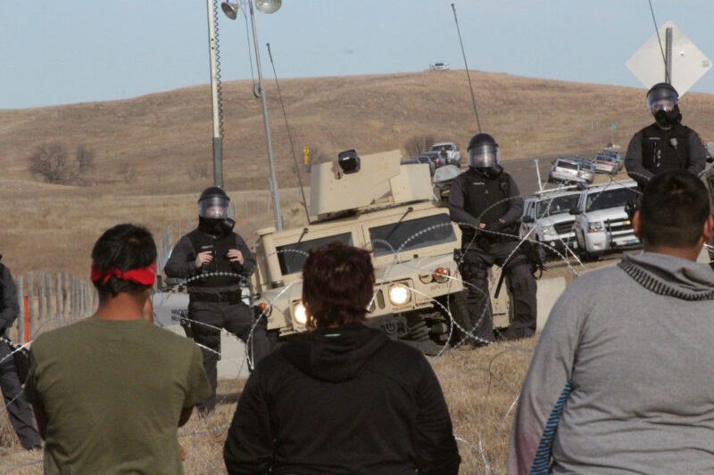 Standing Rock Bridge Barricade