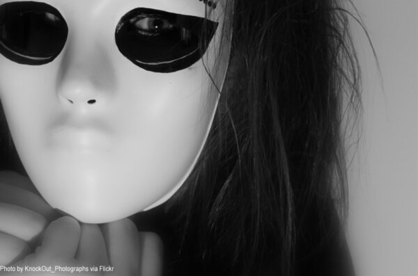 Woman in a mask