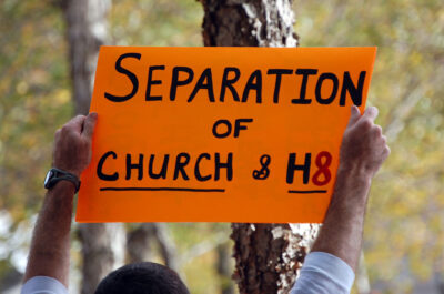 Separation of church and H8. Photo: James Willamor/Flickr