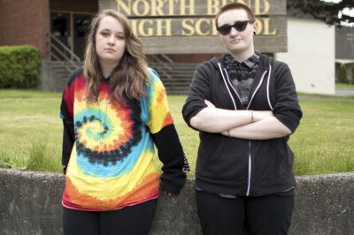 Two students at North Bend High School
