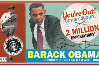 Obama Baseball Card: You're Out! (of the country) 2 Million Deportations!