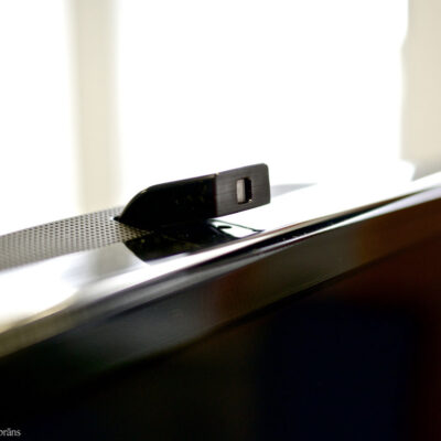 Camera on top of television