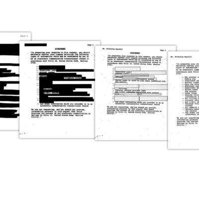 NSLs issued by the FBI between October 2001 and January 2003