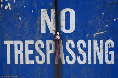 No Trespassing
