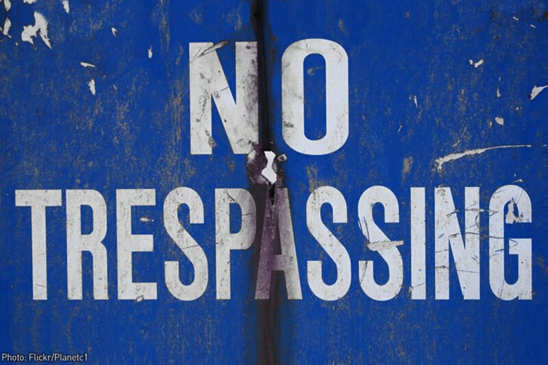 No Trespassing