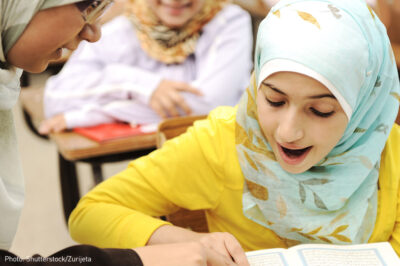 Student wearing hijab