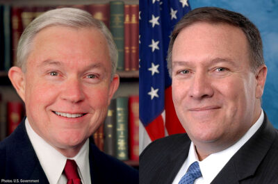 Sen. Jeff Sessions and Rep. Mike Pompeo