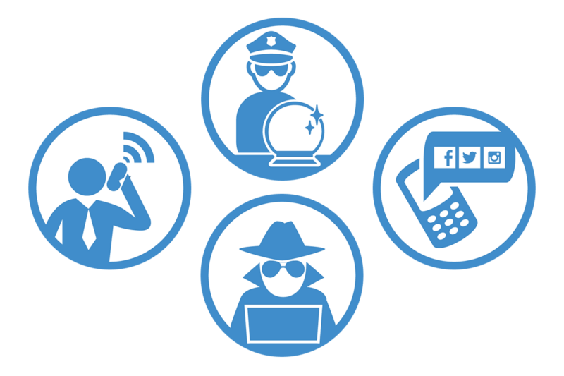 Protect yourself from govt surveillance icons