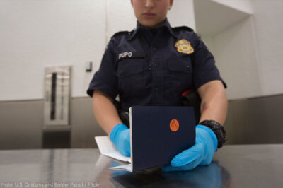 CBP Agent with Passport