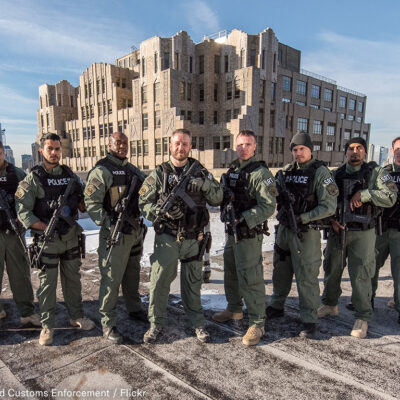 ICE on a Building in New York