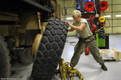 National Guard Worker