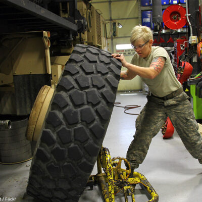 National Guard Worker