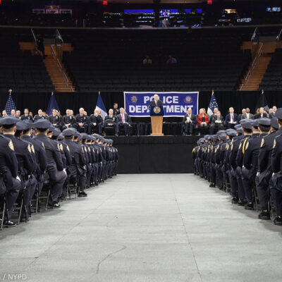 Police Officers Sitting