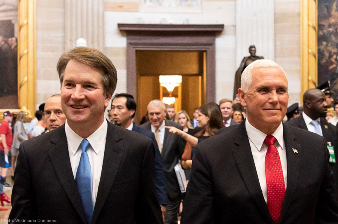 Brett Kavanaugh and Mike Pence