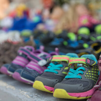 Children's shoes placed together