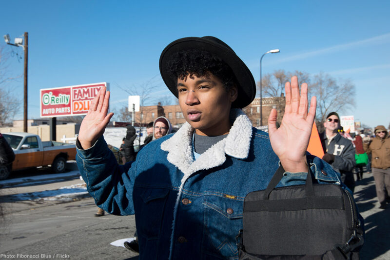 Hands Up Protest