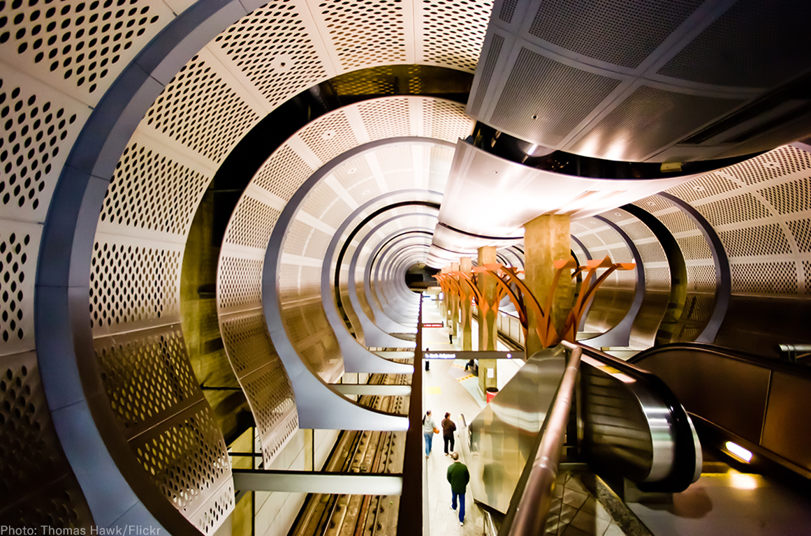 LA subway station