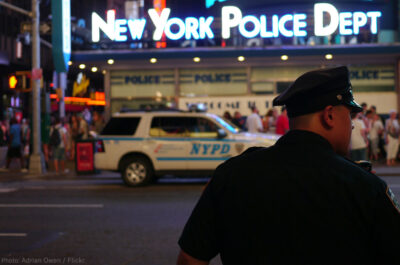 NYPD station and car