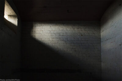 Small window in solitary confinement