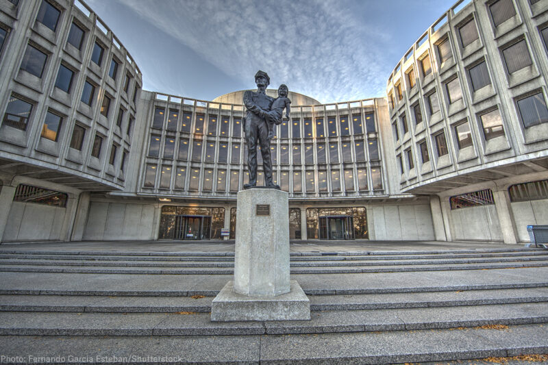 Philadelphia Police Headquarters entrance