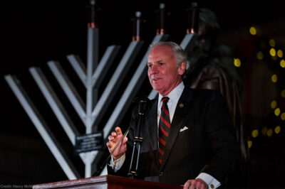 Governor McMaster speaks at Statehouse Menorah Lighting