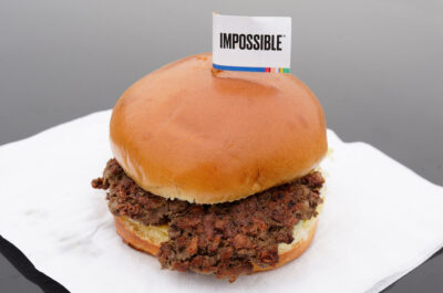 The Impossible Burger, a plant-based burger