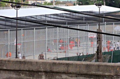 Incarcerated people during time in the yard