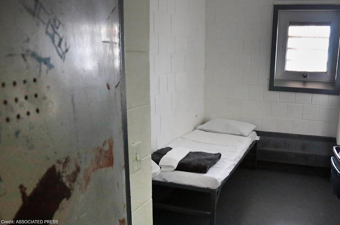 A solitary confinement cell