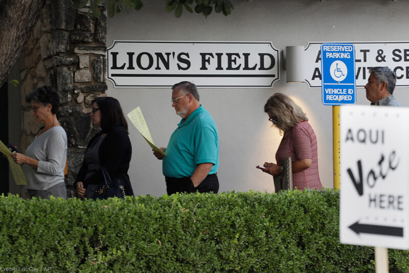 Voting Line in Texas