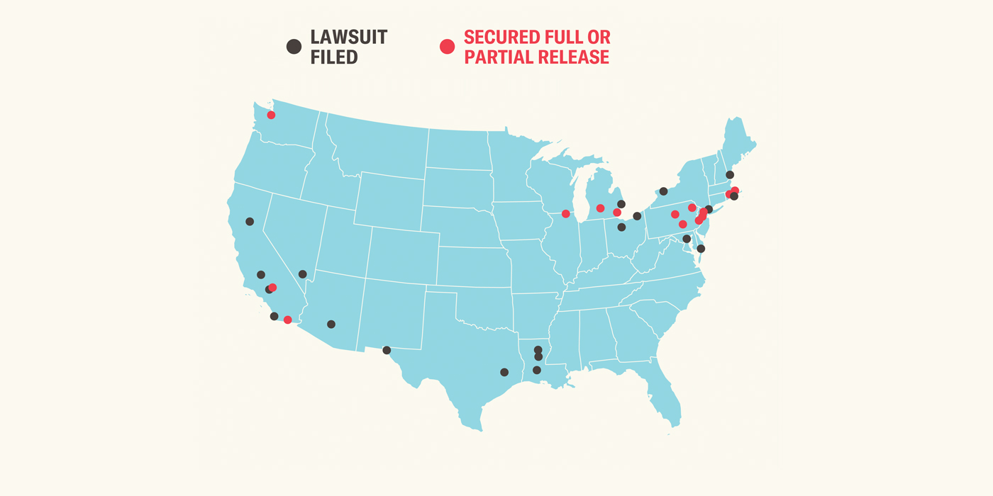 We're suing ICE all over the country.