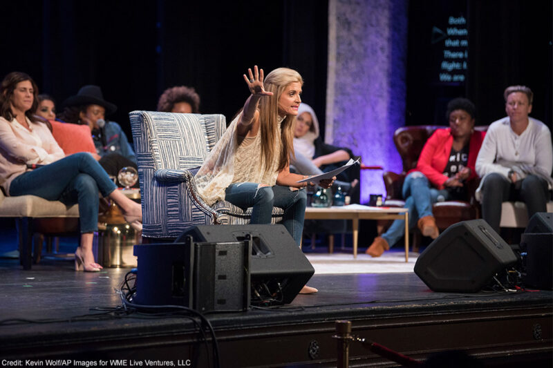 Glennon Doyle speaks to the audience during Together Live.