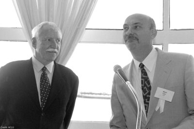 Black-and-white photo of James Hormel (left) and Matt Coles from the ϰſ archives.