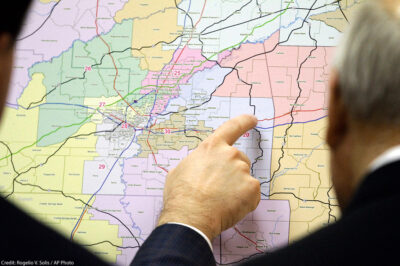 Lawmakers review changes in Senate districts on the oversized map