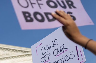 Bans of our bodies sign at supreme court