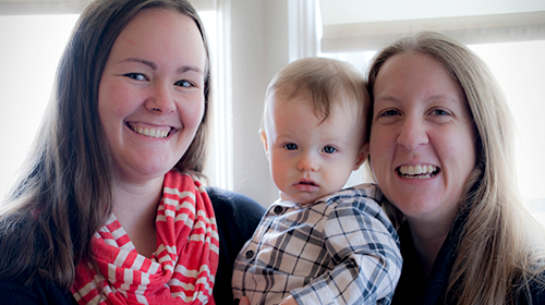 A photo of Jessica & Kathleen Källström-Schreckengost