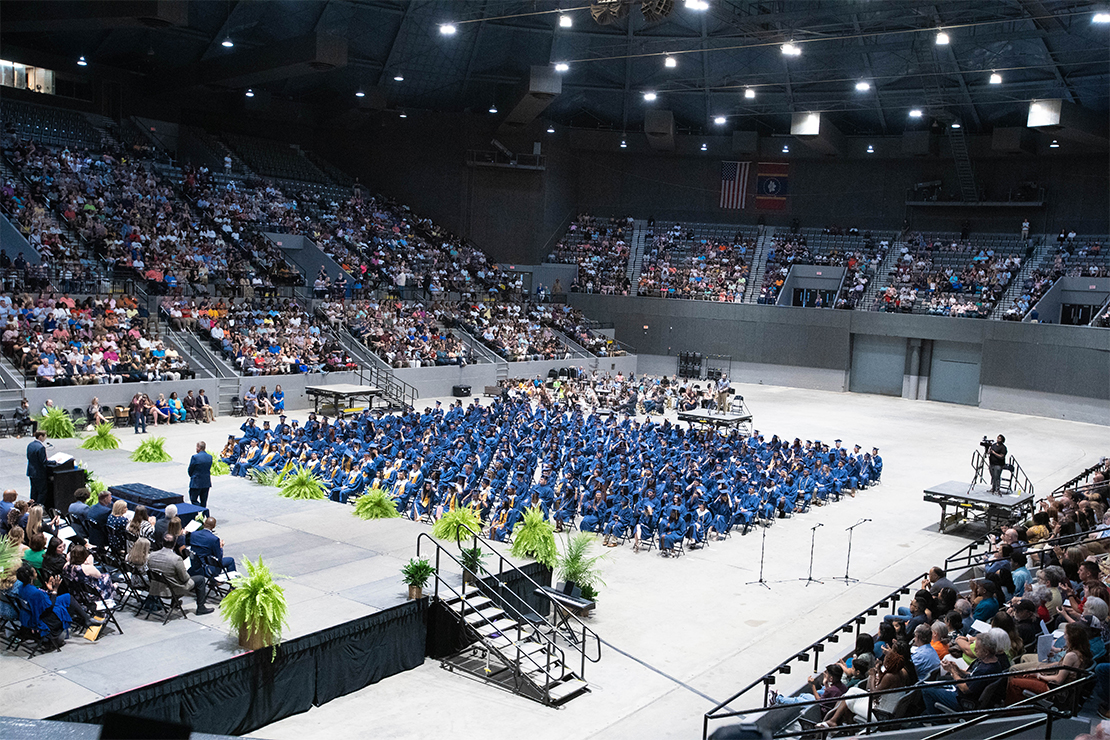 Zuri Wilson's graduation class.