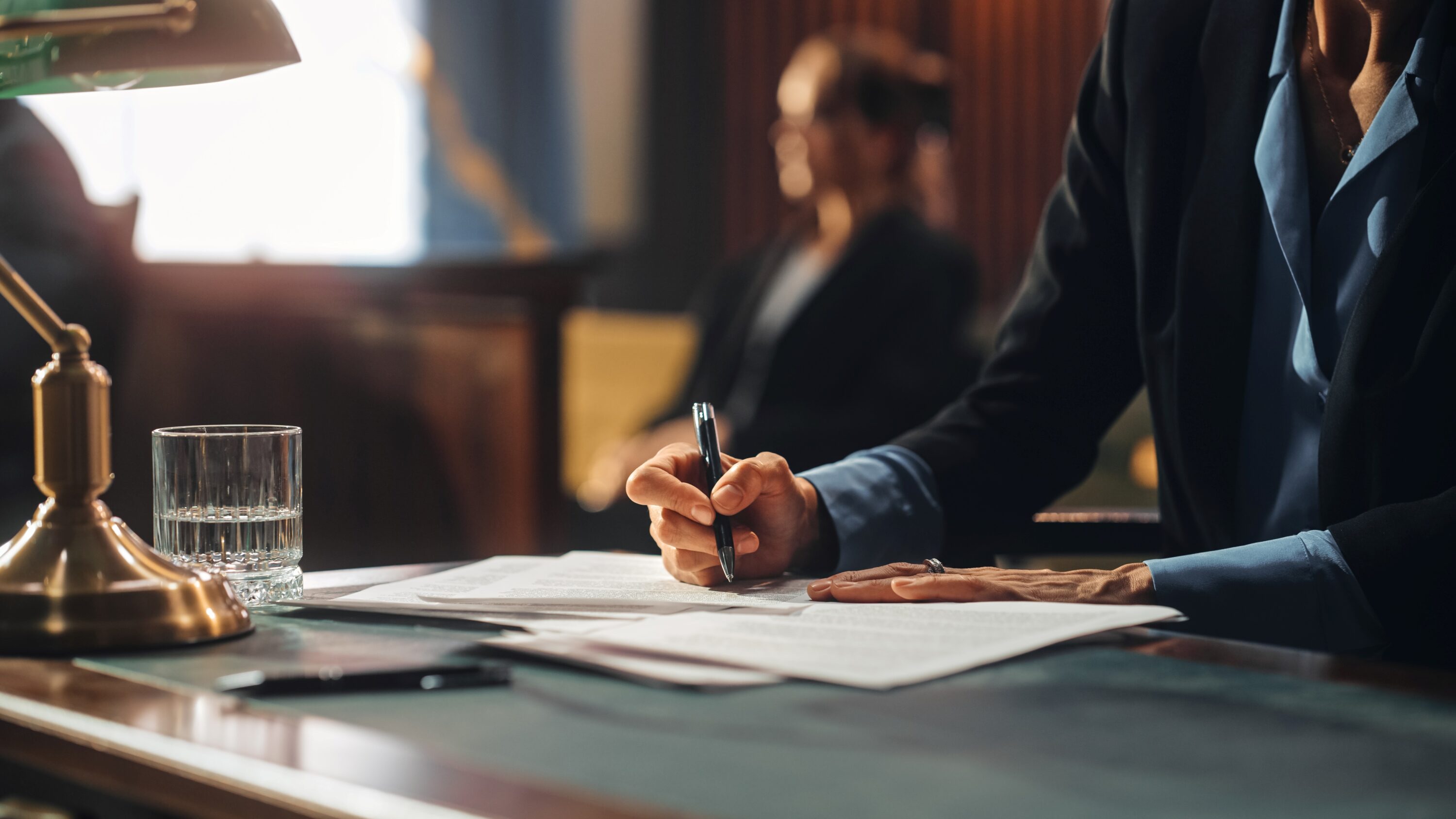 lawyer writing