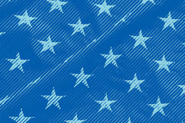 A graphic featuring the stars in the American flag.
