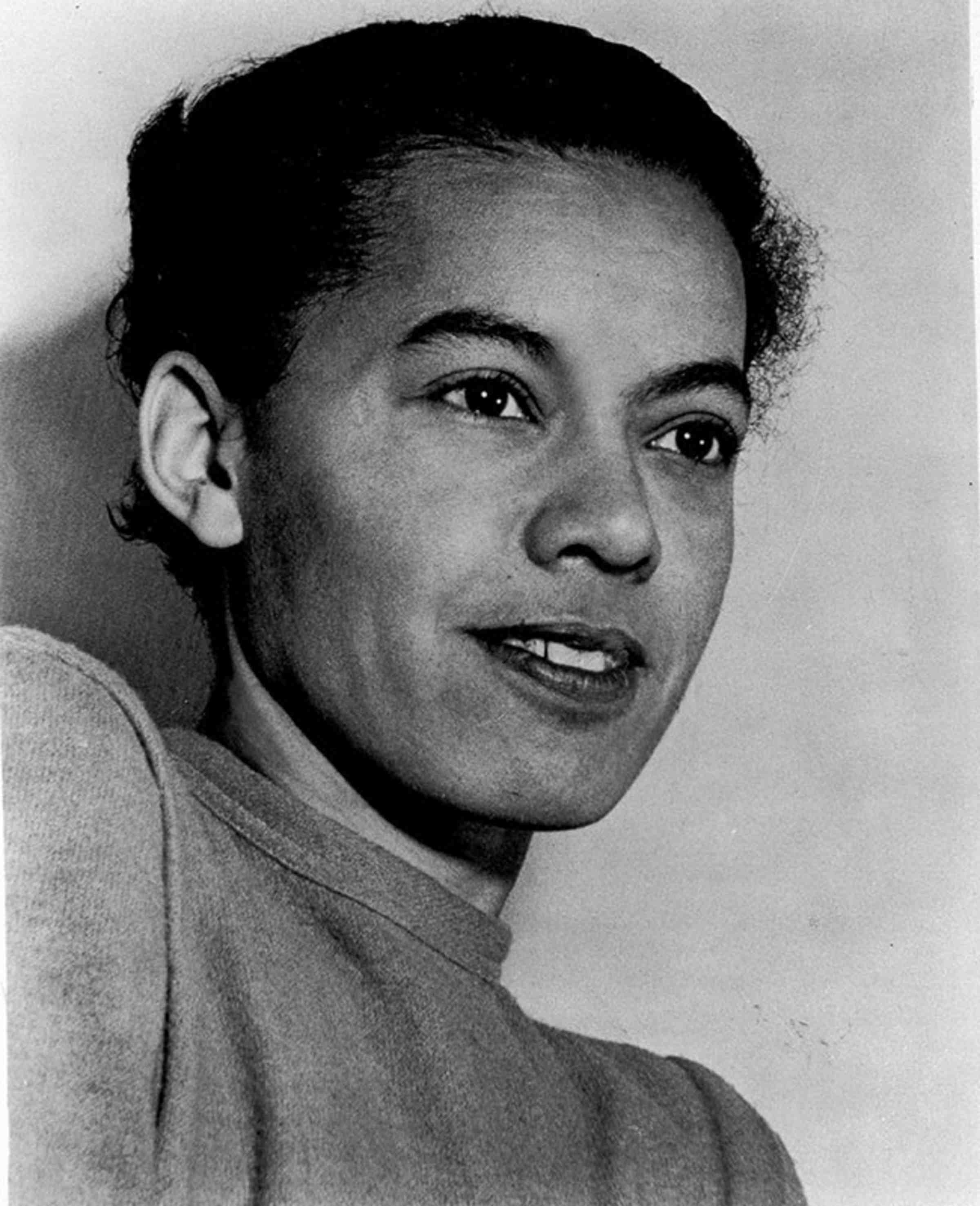 Black and white portrait of Pauli Murray