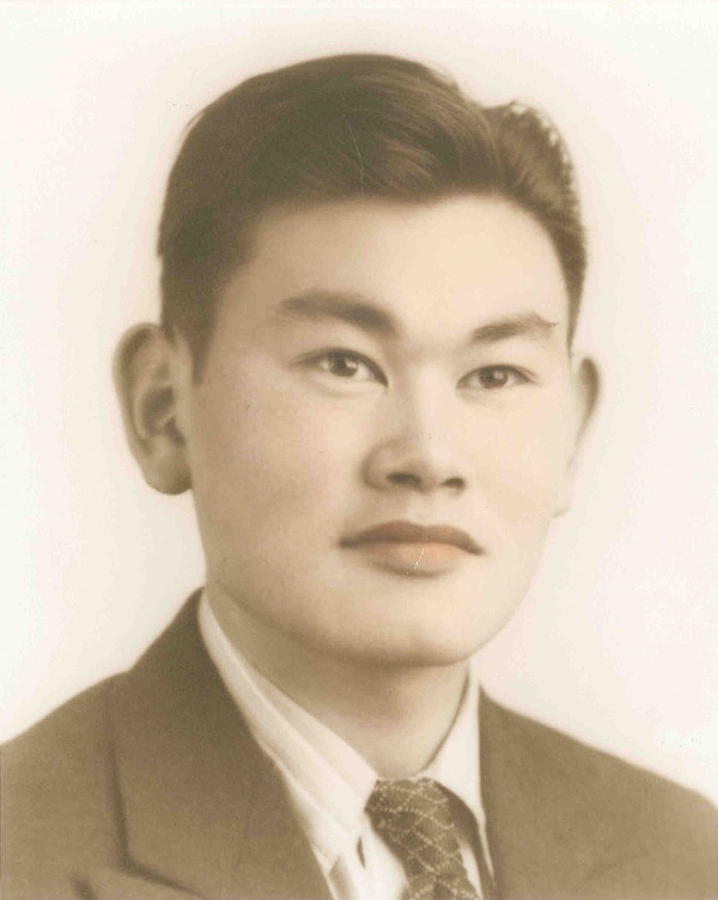 Historical portrait of Fred Korematsu