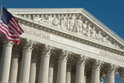 The exterior of the Supreme Court.