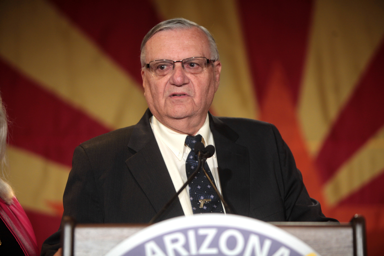 Sheriff Joe Arpaio speaking at an event