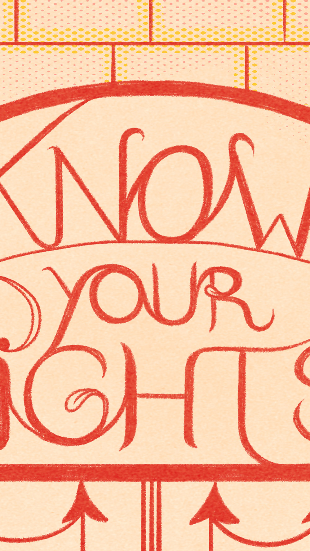 A comic graphic that says Know Your Rights.